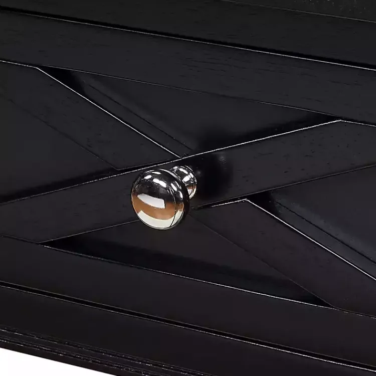 Accent & End Tables-Kirklands Home Wood Charging Traditional Accent Table Black