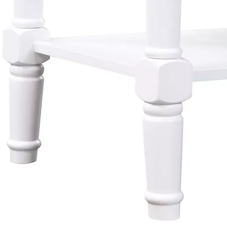 Console Tables-Kirklands Home Wood & Traditional Console Table White