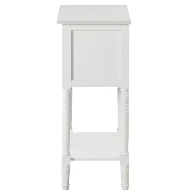 Accent & End Tables-Kirklands Home 3-Drawer Turned Legs Accent Table White