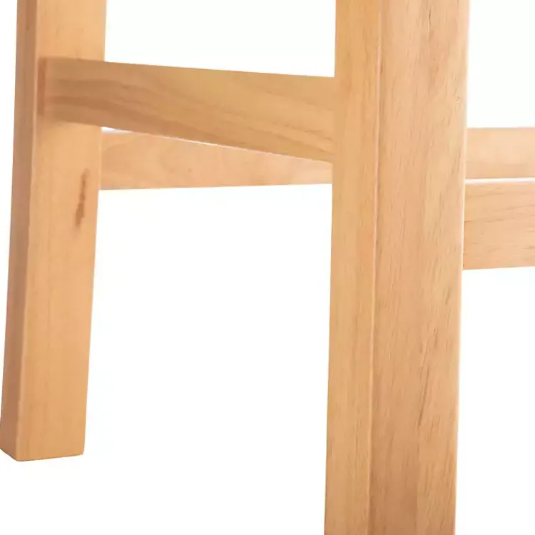 Bar Stools & Counter Height Stools-Kirklands Home Newport Natural Wood and Rattan Counter Stool Brown