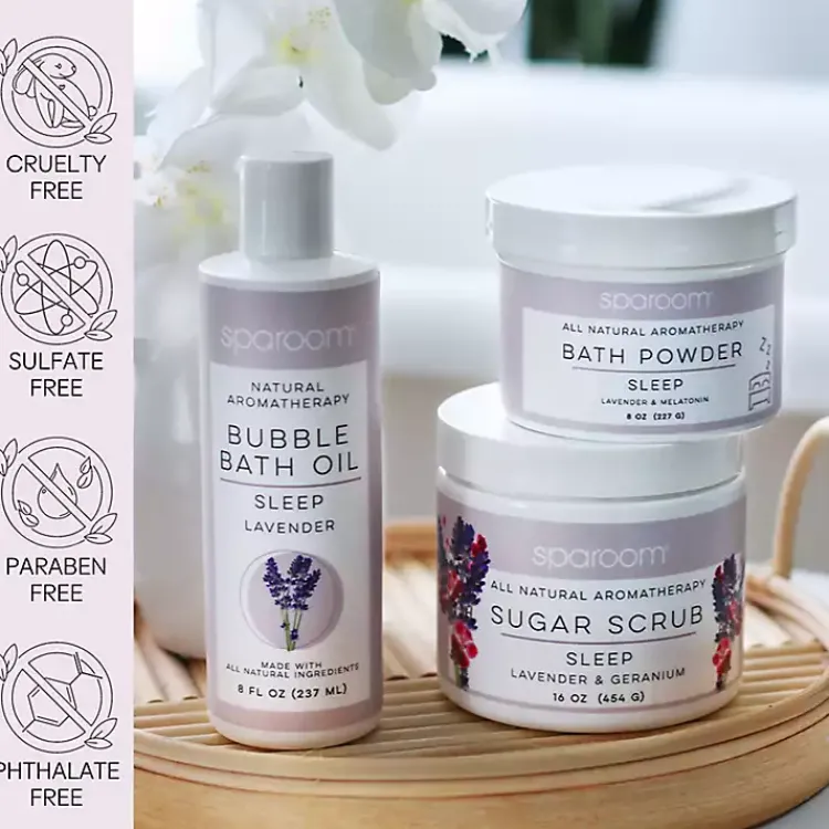 Bathroom Accessories-Kirklands Home Sleep Bath Bundle Gift Set Purple