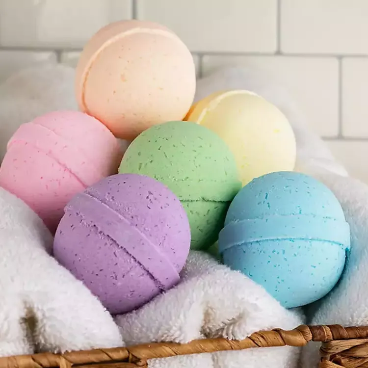Bathroom Accessories-Kirklands Home Colorful Assorted Bath Bombs, Set of 6 Multi