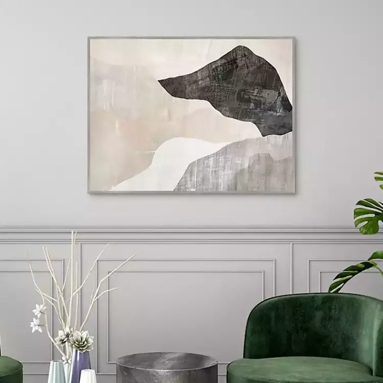 Canvas Art-Kirklands Home Modern Landscape Framed Canvas Art Print Gray