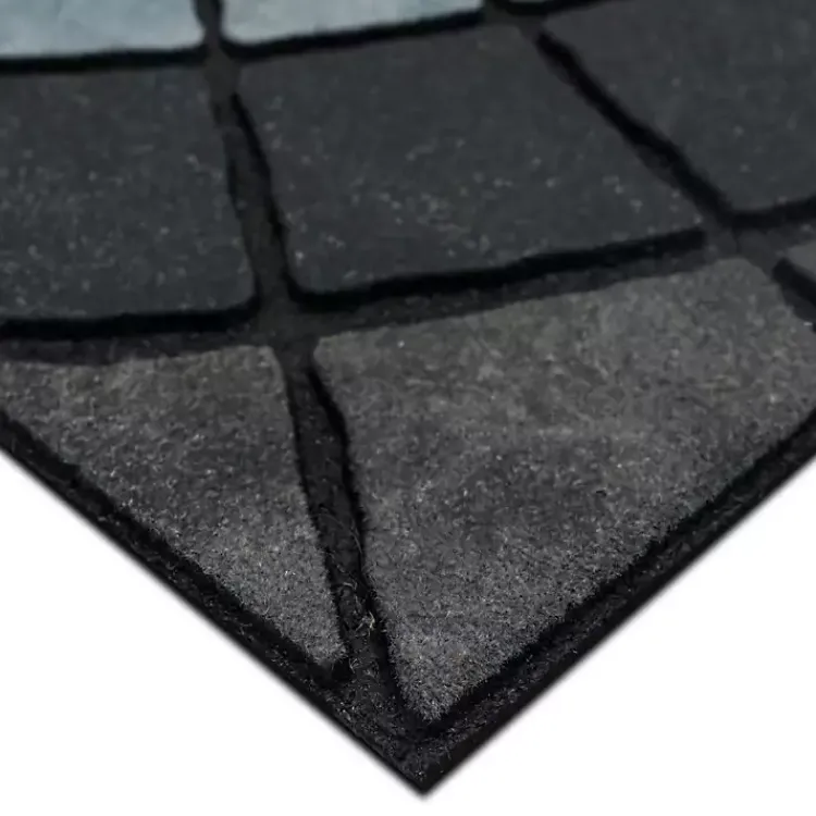 Doormats-Kirklands Home Compass Stone Gray Doormat