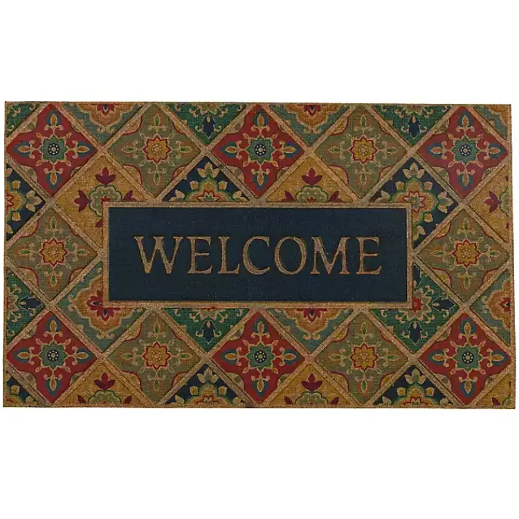 Doormats-Kirklands Home Tile Garden Welcome Doormat