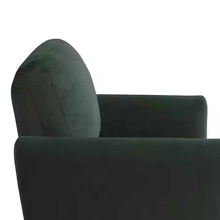 Accent Chairs-Kirklands Home Velvet Upholstered Knox Accent Chair Green