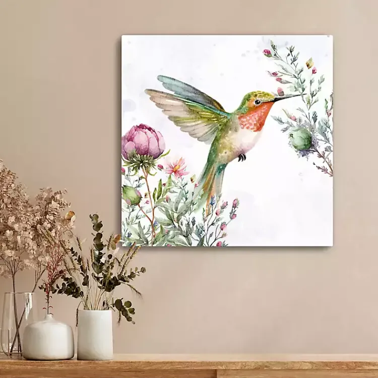 Canvas Art-Kirklands Home Hummingbird Wildflower I Canvas Art Print