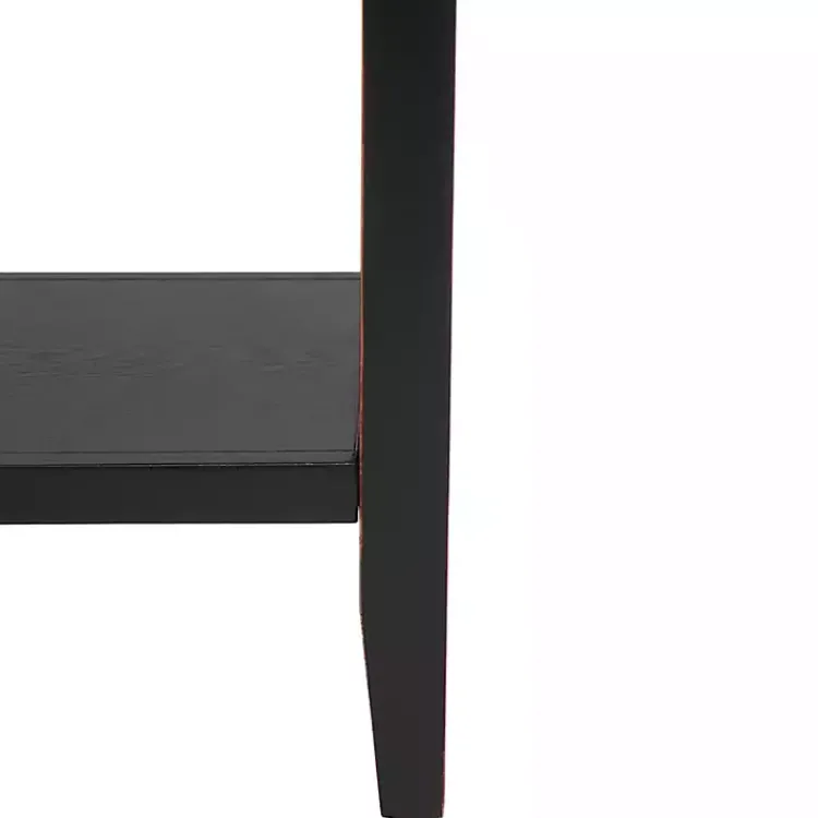 Cabinets & Sideboards-Kirklands Home & Oak 4-Drawer Charlotte Sideboard Black