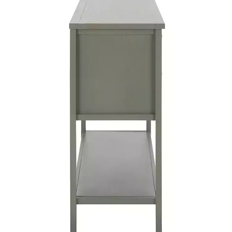 Cabinets & Sideboards-Kirklands Home Rustic 4-Drawer Charlotte Sideboard Gray