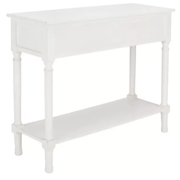Console Tables-Kirklands Home Wood Allura Console Table White