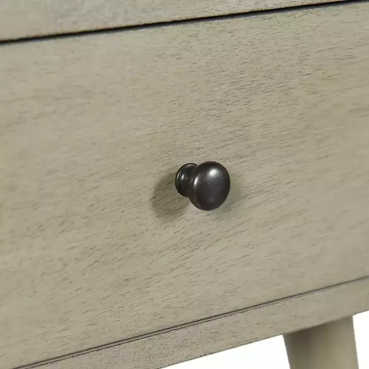 Accent & End Tables-Kirklands Home Natural Wood 1-Drawer Arthur Accent Table Gray