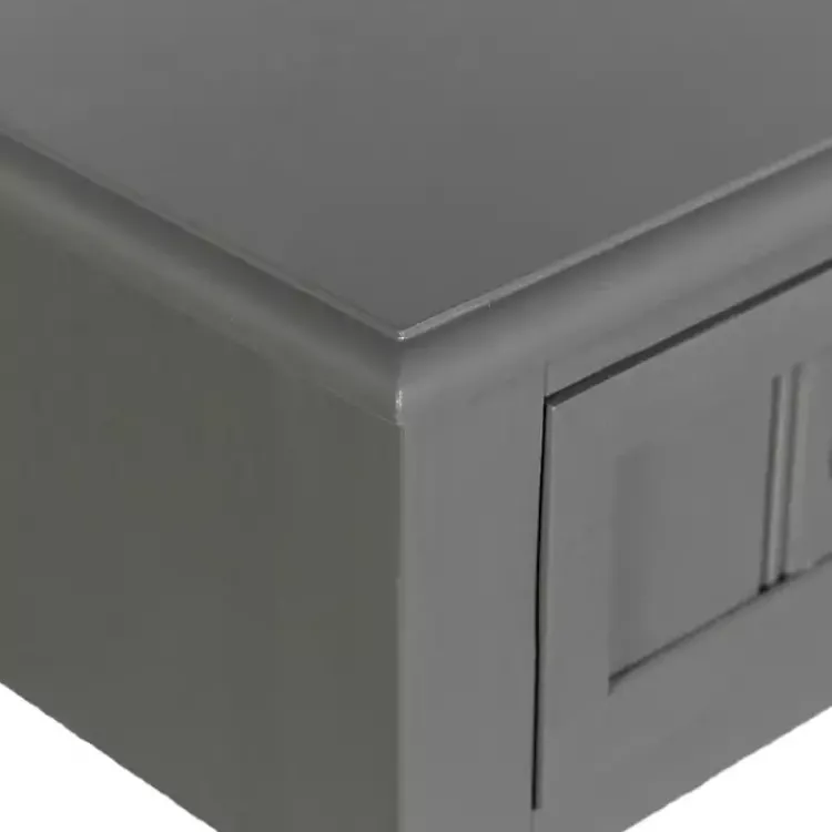 Accent & End Tables-Kirklands Home Wood Square Hampton Accent Table Gray