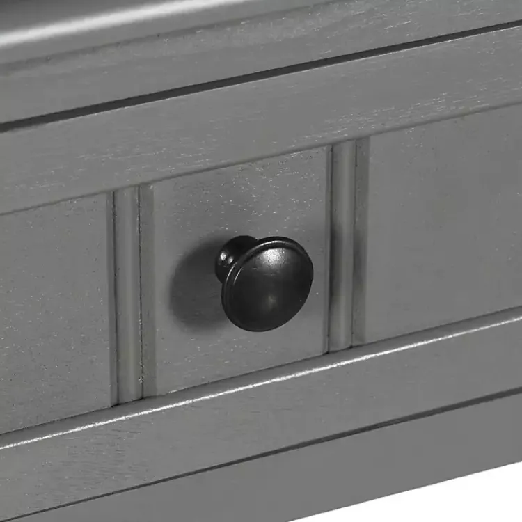 Accent & End Tables-Kirklands Home Wood Square Hampton Accent Table Gray