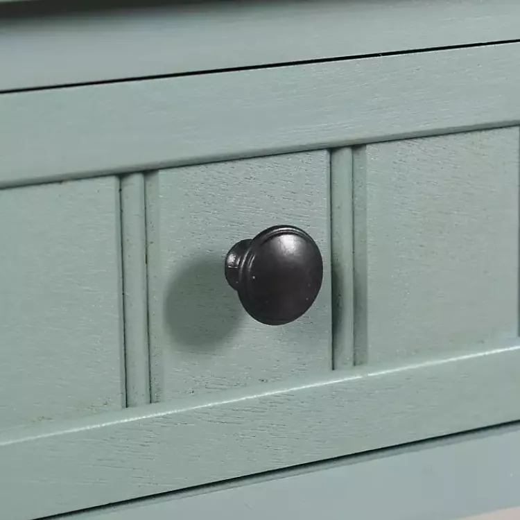 Accent & End Tables-Kirklands Home Light Wood Square Hampton Accent Table Blue