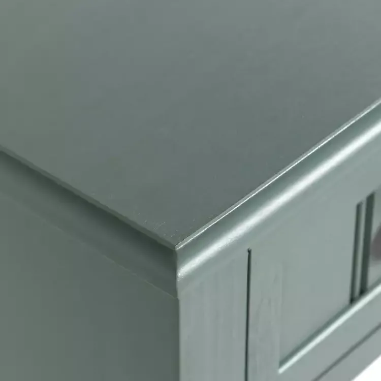 Accent & End Tables-Kirklands Home Light Wood Square Hampton Accent Table Blue