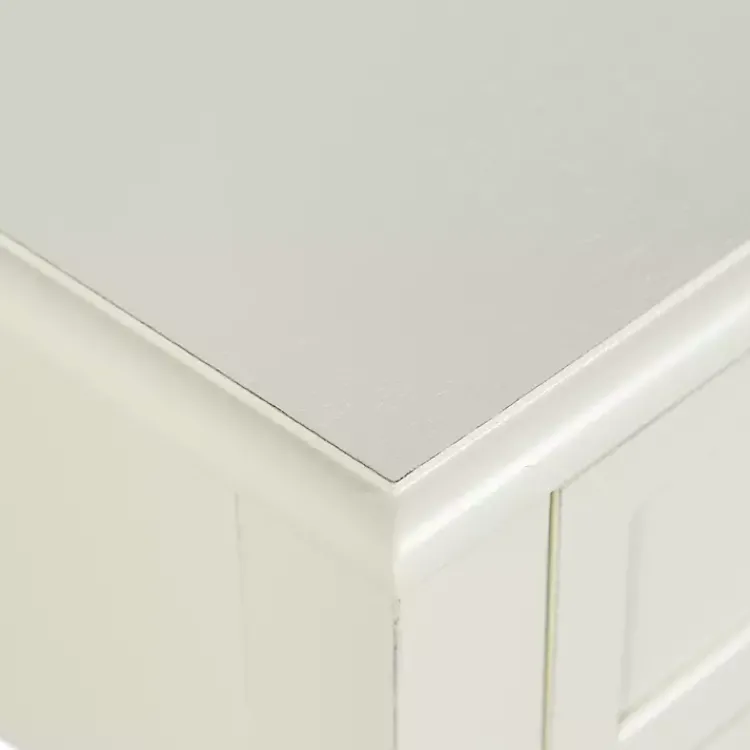 Accent & End Tables-Kirklands Home Wood Square Hampton Accent Table White