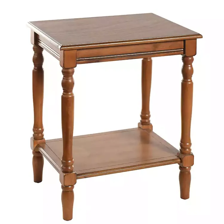 Accent & End Tables-Kirklands Home Honey Wood Sybil Accent Table Brown