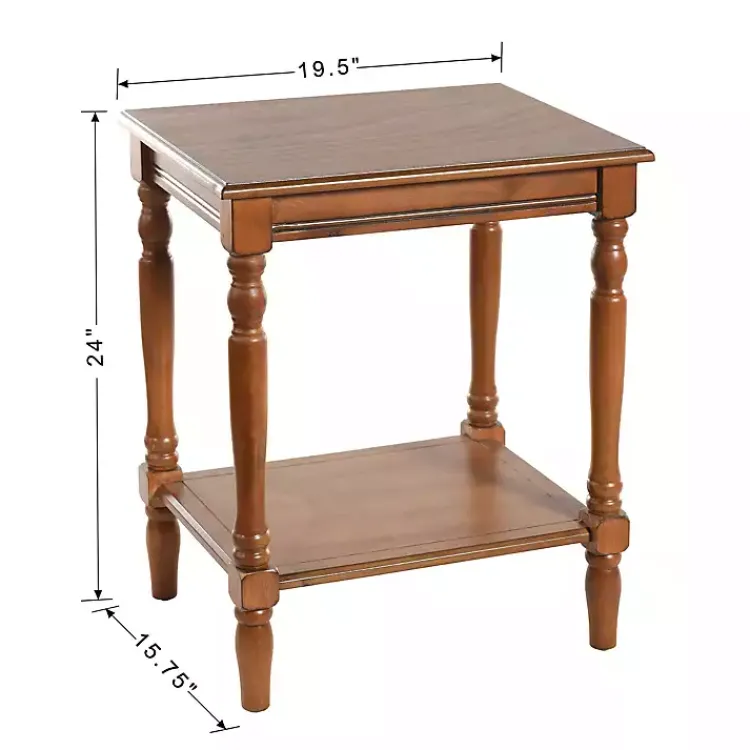 Accent & End Tables-Kirklands Home Honey Wood Sybil Accent Table Brown