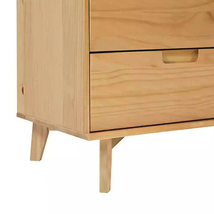 Dressers & Chests-Kirklands Home Natural Pine 6-Drawer Dresser Tan