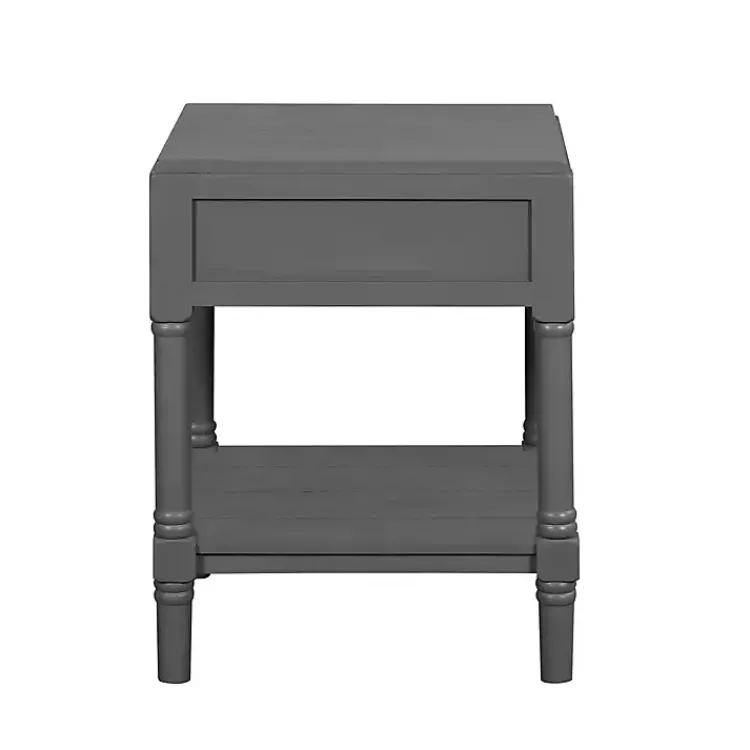 Accent & End Tables-Kirklands Home Wood Layla Accent Table Gray