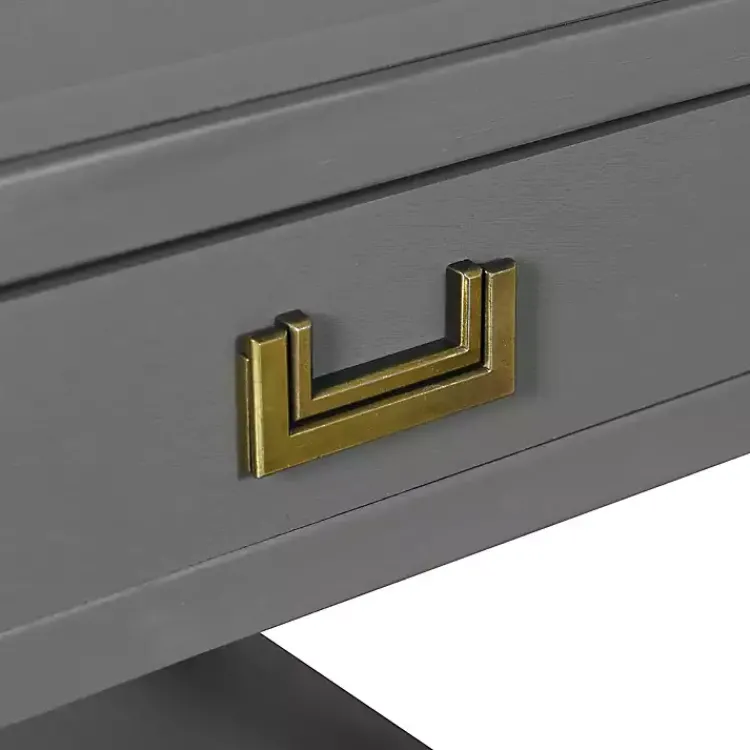 Accent & End Tables-Kirklands Home Wood Layla Accent Table Gray