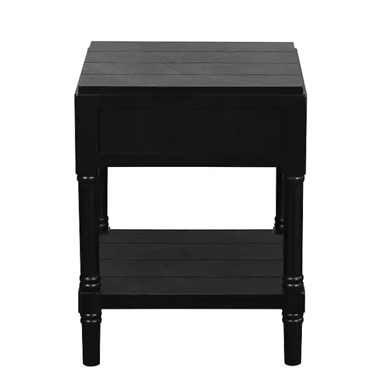 Accent & End Tables-Kirklands Home Wood Layla Accent Table Black