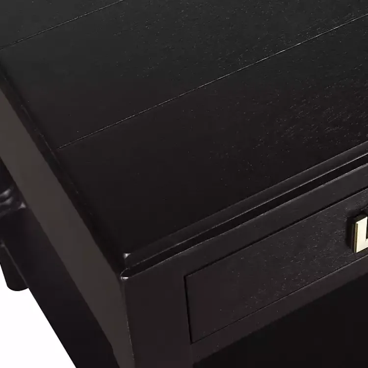 Accent & End Tables-Kirklands Home Wood Layla Accent Table Black