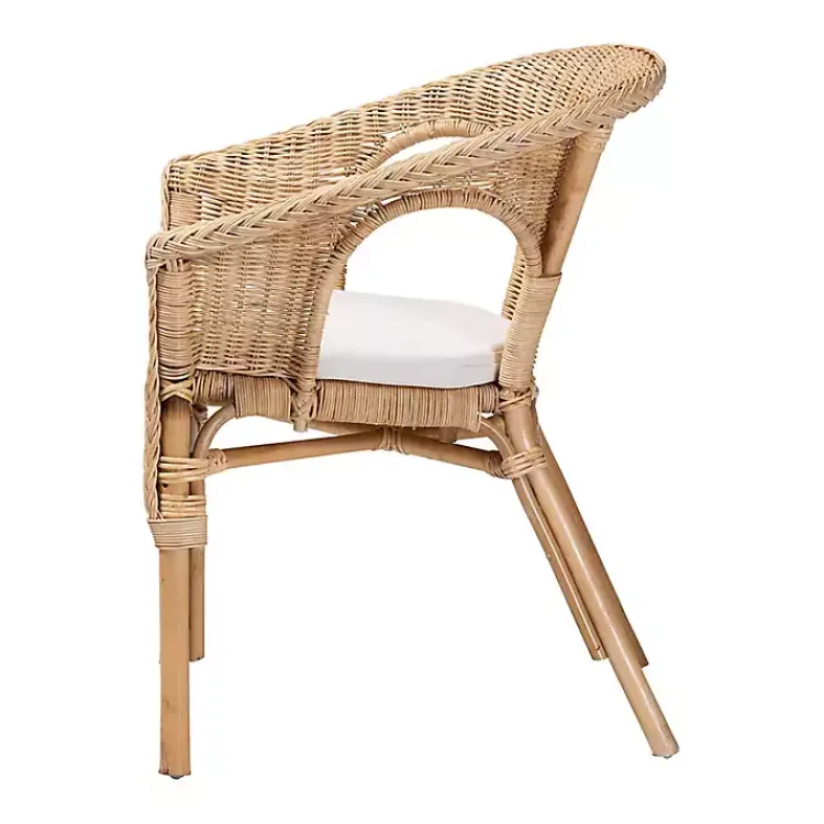 Dining Chairs-Kirklands Home Natural Rat Abbey Dining Chair Tan