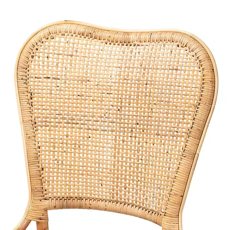 Dining Chairs-Kirklands Home Natural Rat Woven Irene Dining Chair Tan