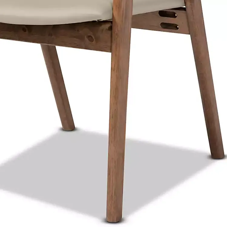 Dining Chairs-Kirklands Home Faux Leather Harland Dining Chairs, Set of 2 Gray