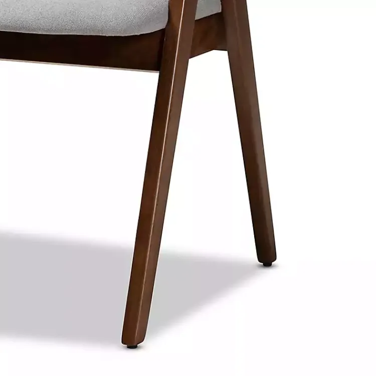 Dining Chairs-Kirklands Home & Walnut Danton Dining Chairs, Set of 2 Gray