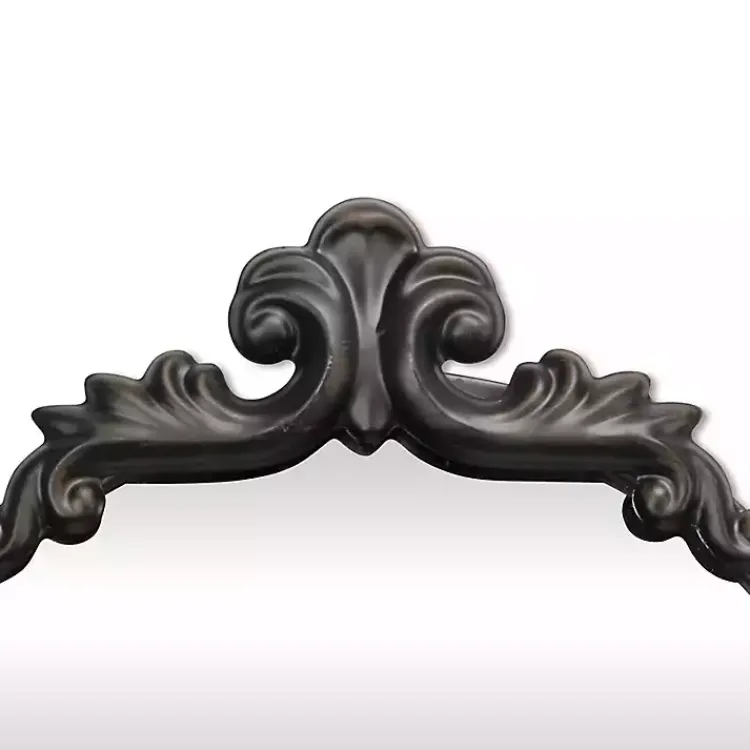 Full Length & Floor Mirrors-Kirklands Home Everlaine Modern Victorian Leaner Mirror Black