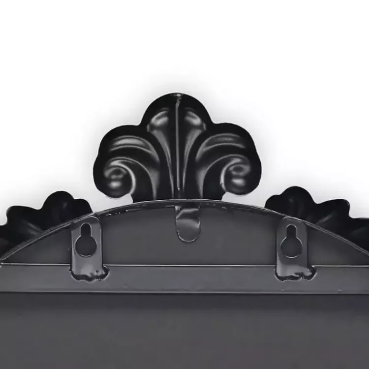 Full Length & Floor Mirrors-Kirklands Home Everlaine Modern Victorian Leaner Mirror Black