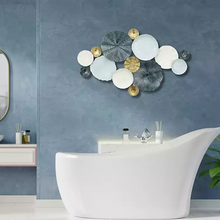 Wall Plaques-Kirklands Home Multicolor Round Panel Sasha Wall Plaque