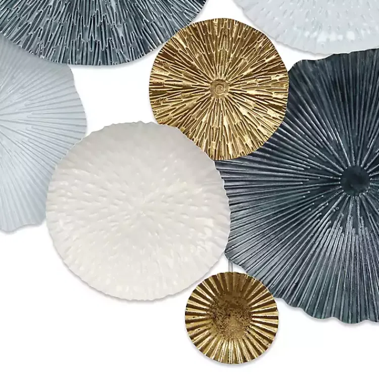 Wall Plaques-Kirklands Home Multicolor Round Panel Sasha Wall Plaque