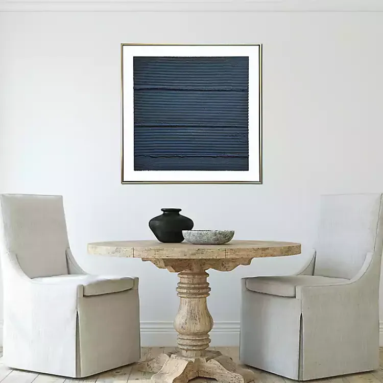 Canvas Art-Kirklands Home Midnight Waves Framed Canvas Art Print Blue