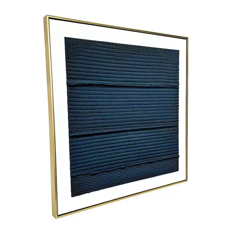 Canvas Art-Kirklands Home Midnight Waves Framed Canvas Art Print Blue