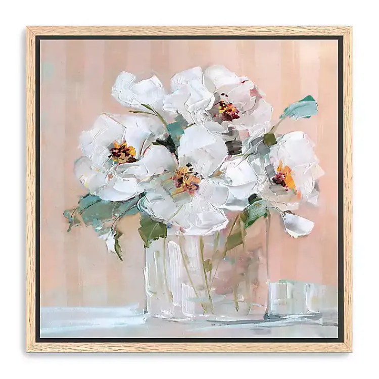 Canvas Art-Kirklands Home Soft Elegant Floral Framed Canvas Art Print