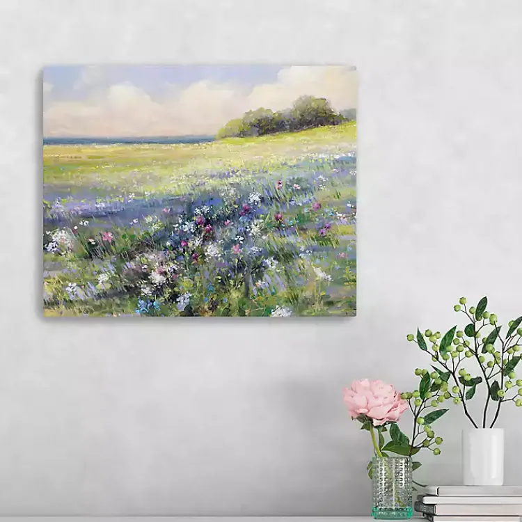 Canvas Art-Kirklands Home Flowers by the Sea Canvas Art Print