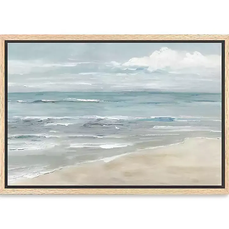 Canvas Art-Kirklands Home Soft Solace Beach Framed Canvas Art Print