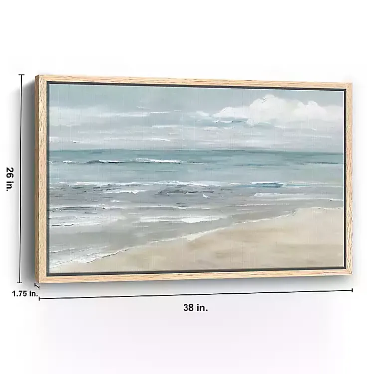 Canvas Art-Kirklands Home Soft Solace Beach Framed Canvas Art Print