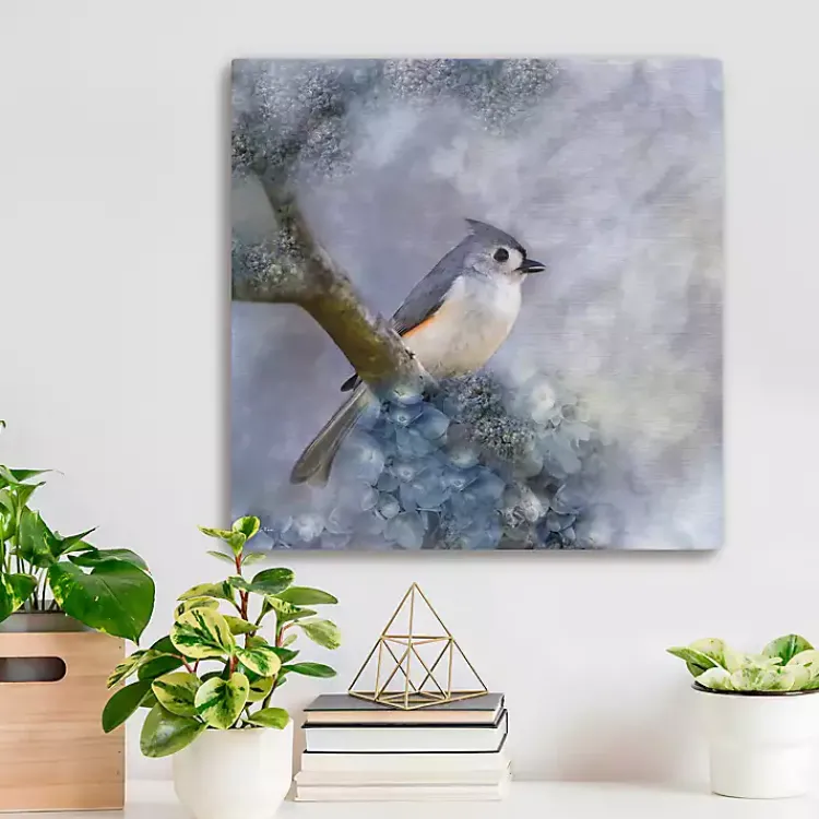 Canvas Art-Kirklands Home Tufted Titmouse Bird Canvas Art Print