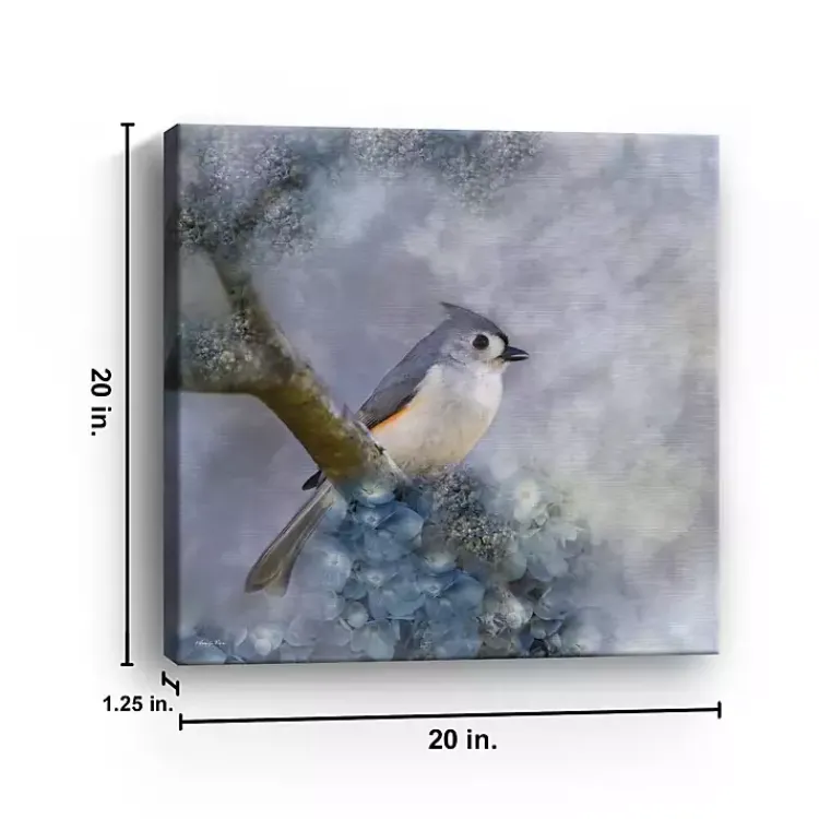 Canvas Art-Kirklands Home Tufted Titmouse Bird Canvas Art Print