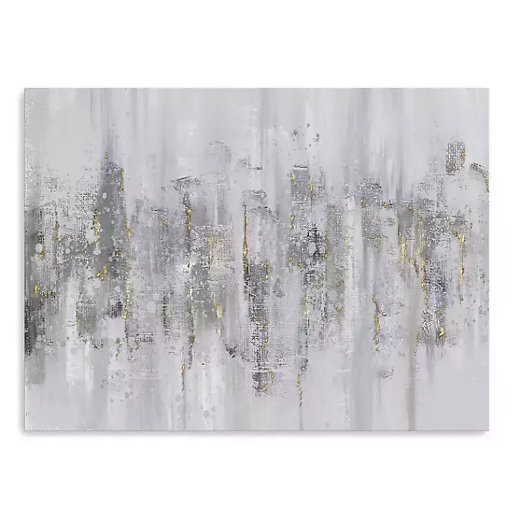 Canvas Art-Kirklands Home Neutral Columns Canvas Art Print Gray