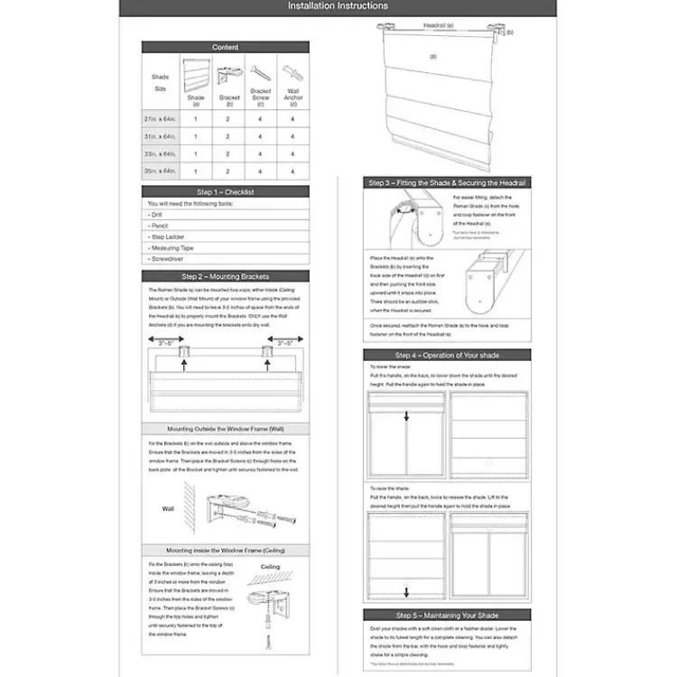 Curtains & Drapes-Kirklands Home Basketweave Cordless Roman Shade, 31 in. Blue