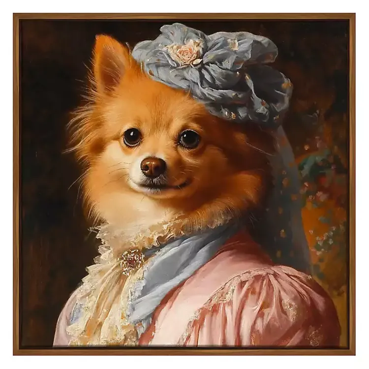 Canvas Art-Kirklands Home Duchess Daphne Daintypaws Framed Art Print Multi