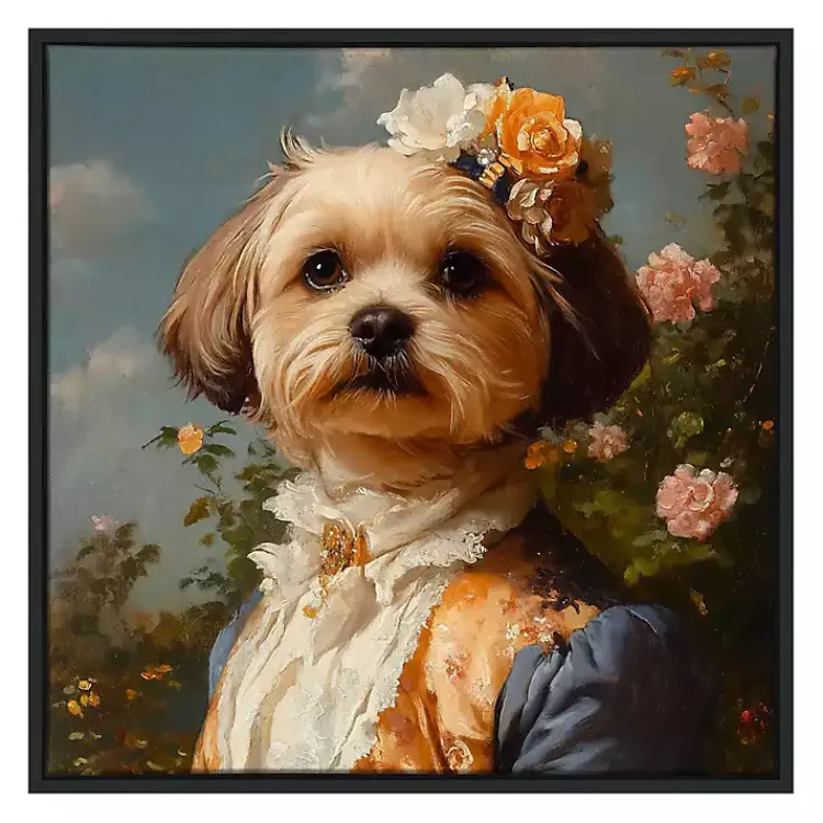 Canvas Art-Kirklands Home Lady Rosalind Ribbonshire Framed Art Print Multi