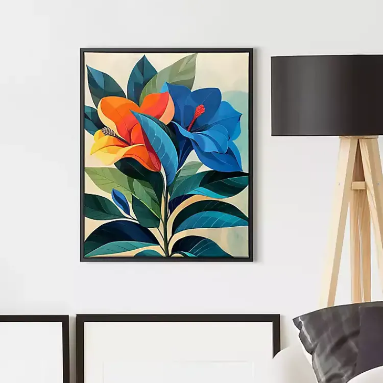 Canvas Art-Kirklands Home Ultra Violet Blooms I Framed Canvas Art Print