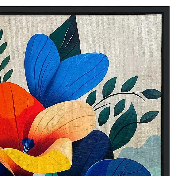 Canvas Art-Kirklands Home Ultra Violet Blooms II Framed Canvas Art Print