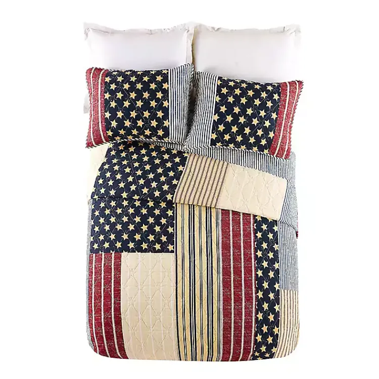 Quilts-Kirklands Home Stars and Striped Patch 2-pc. Twin Quilt Set